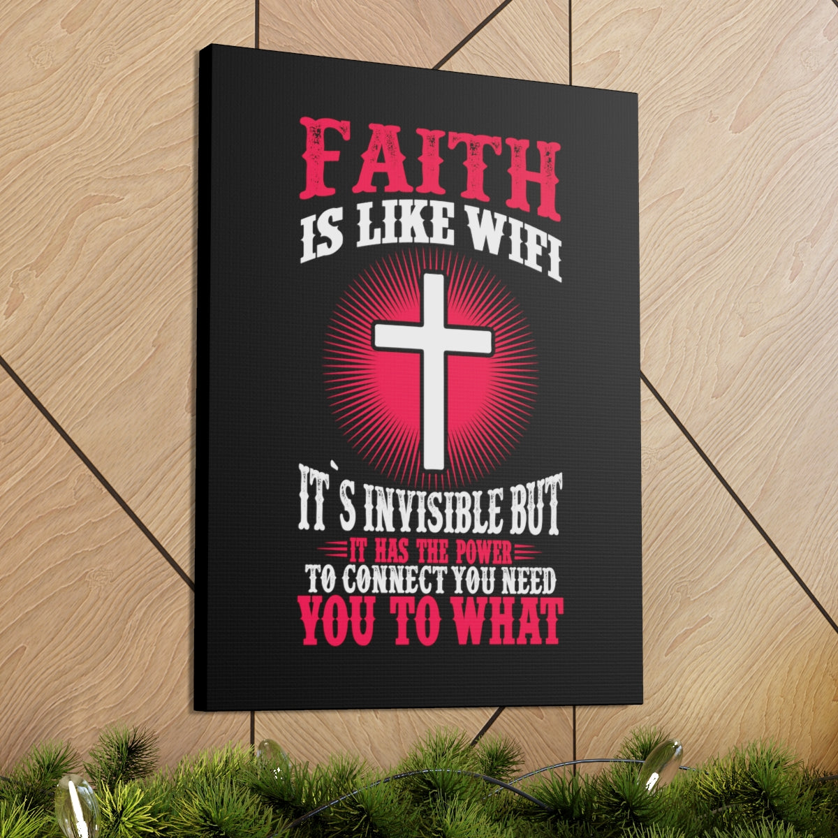 The Power To Connect James 2:22 Christian Wall Art Bible Verse Print Ready to Hang Unframed-Express Your Love Gifts