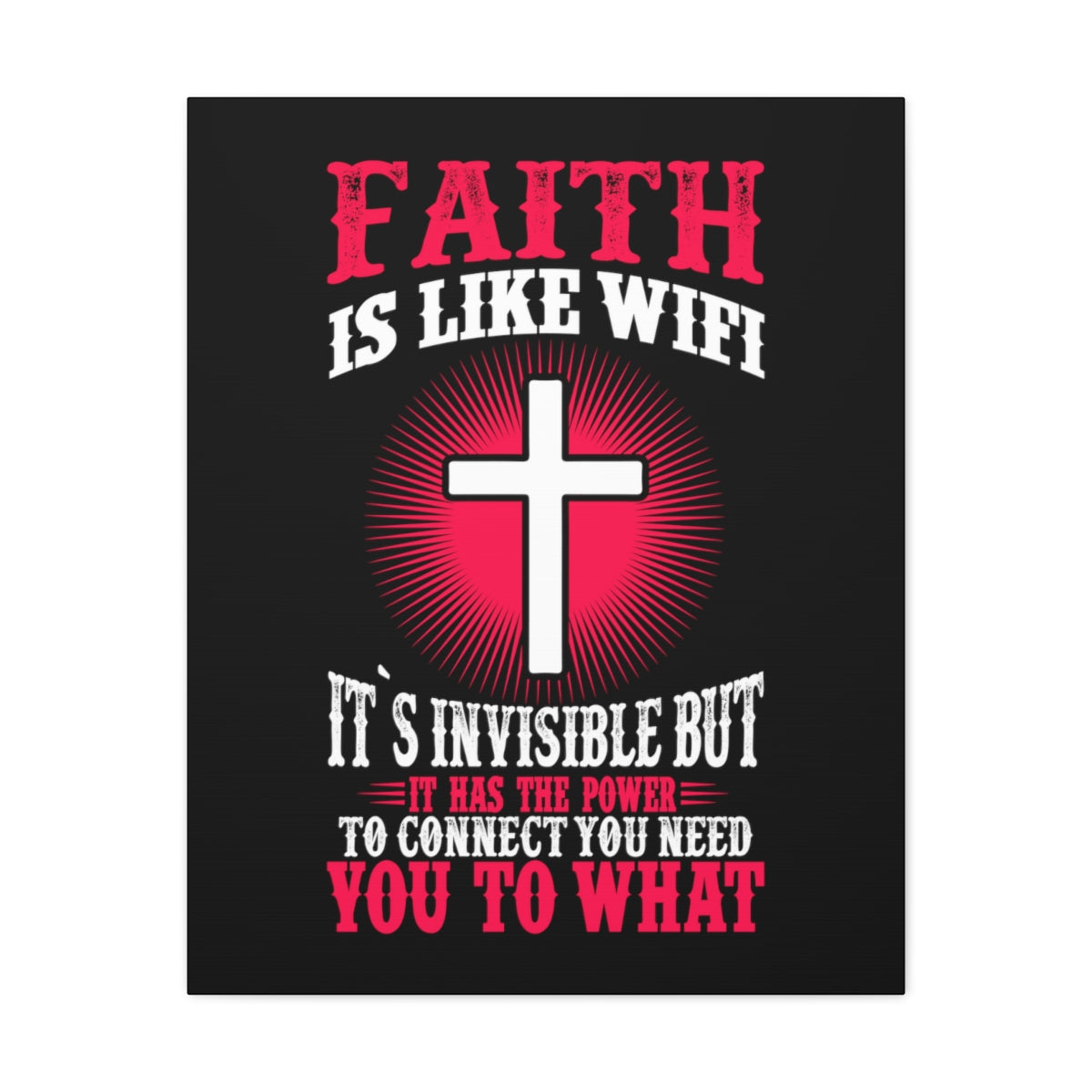 The Power To Connect James 2:22 Christian Wall Art Bible Verse Print Ready to Hang Unframed-Express Your Love Gifts