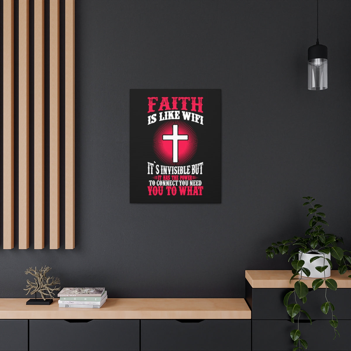 The Power To Connect James 2:22 Christian Wall Art Bible Verse Print Ready to Hang Unframed-Express Your Love Gifts