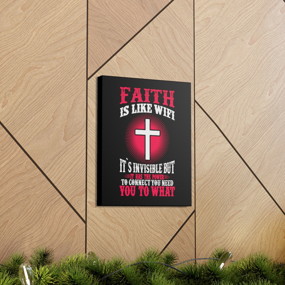 The Power To Connect James 2:22 Christian Wall Art Bible Verse Print Ready to Hang Unframed-Express Your Love Gifts