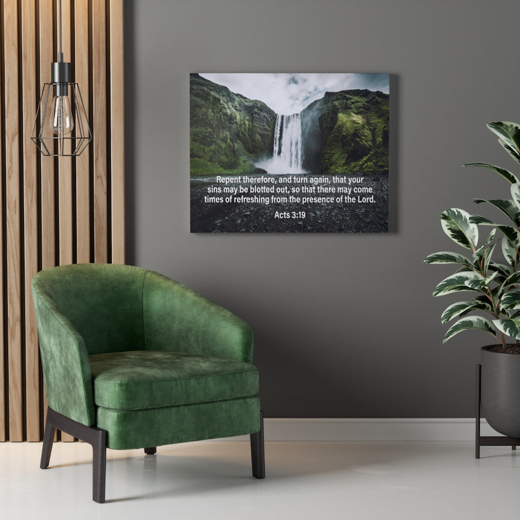 Scripture Walls The Presence of The Lord Acts 3:19 Wall Art Christian Home Decor Unframed-Express Your Love Gifts