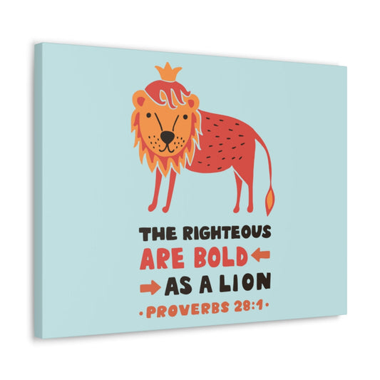 The Righteous Are Bold Proverbs 28:1 Christian Wall Art Bible Verse Print Ready To Hang Unframed-Express Your Love Gifts