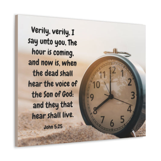 Scripture Walls The Son Of God John 5:25 Bible Verse Canvas Christian Wall Art Ready to Hang Unframed-Express Your Love Gifts