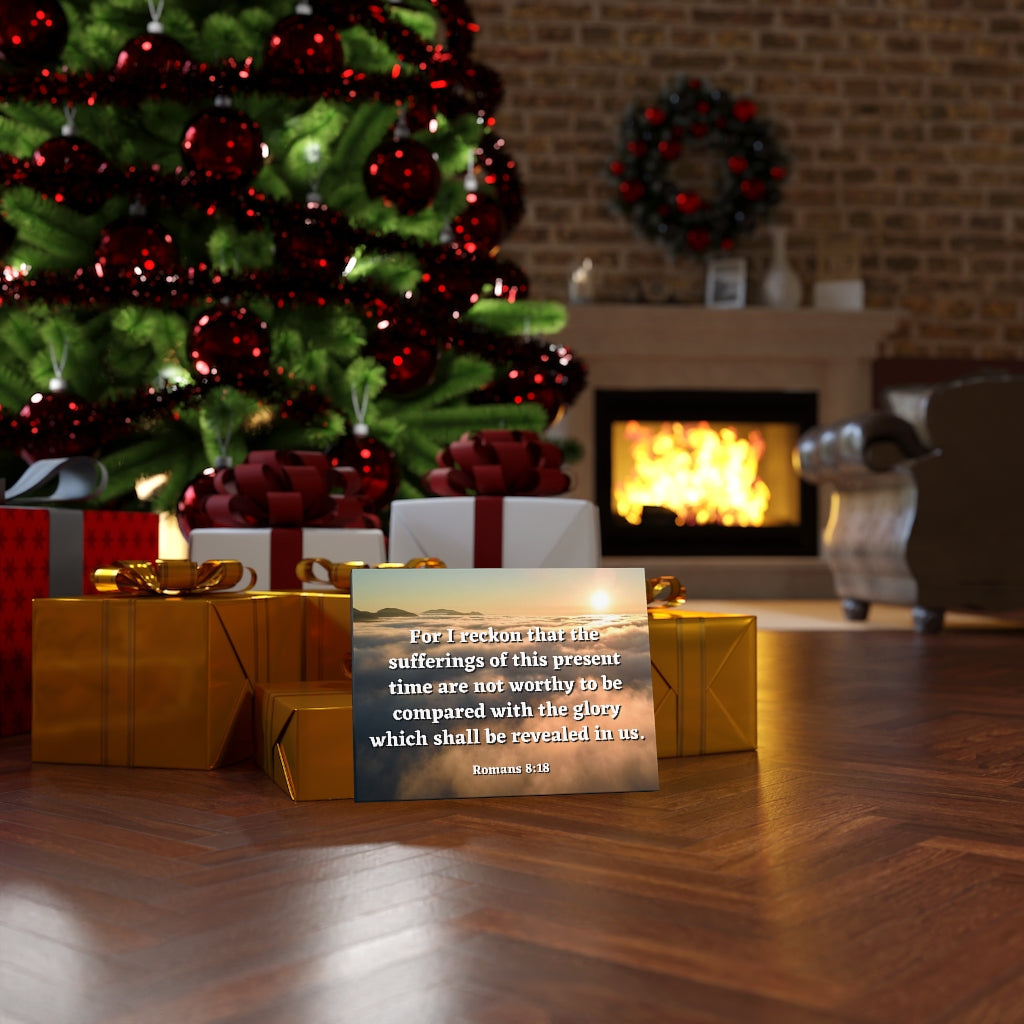 The Sufferings Romans 8:18 Bible Verse Canvas Christian Wall Art Ready to Hang Unframed-Express Your Love Gifts