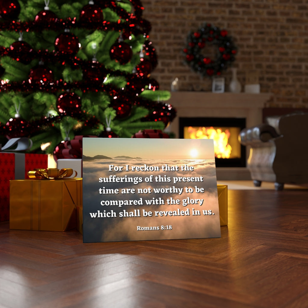 The Sufferings Romans 8:18 Bible Verse Canvas Christian Wall Art Ready to Hang Unframed-Express Your Love Gifts