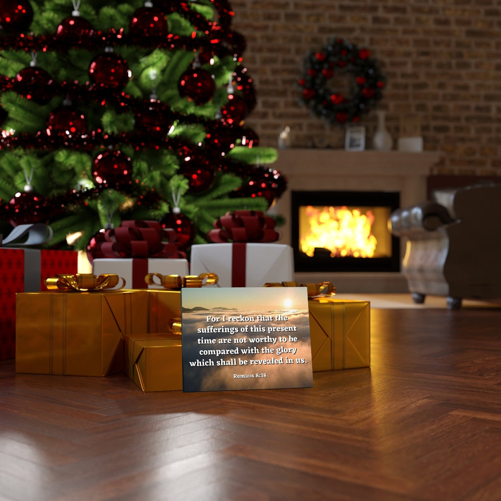 The Sufferings Romans 8:18 Bible Verse Canvas Christian Wall Art Ready to Hang Unframed-Express Your Love Gifts