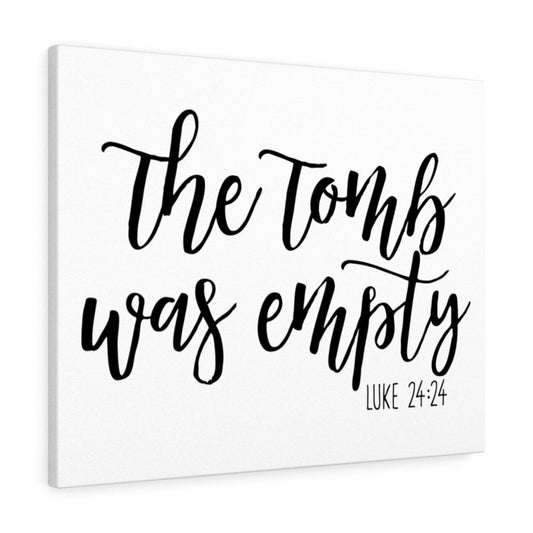 The Tomb Luke 24:24 Bible Verse Canvas Christian Wall Art Ready to Hang Unframed-Express Your Love Gifts