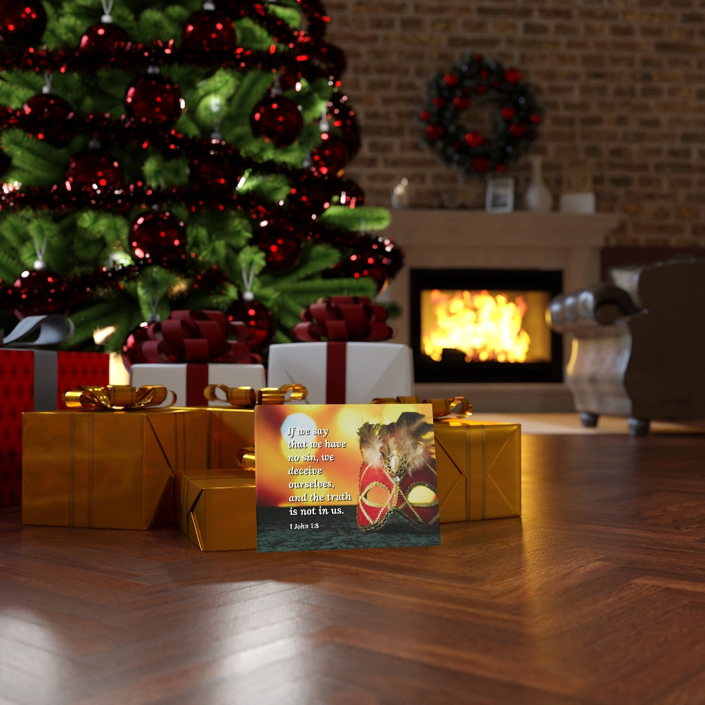 The Truth 1 John 1:8 Bible Verse Canvas Christian Wall Art Ready to Hang Unframed-Express Your Love Gifts