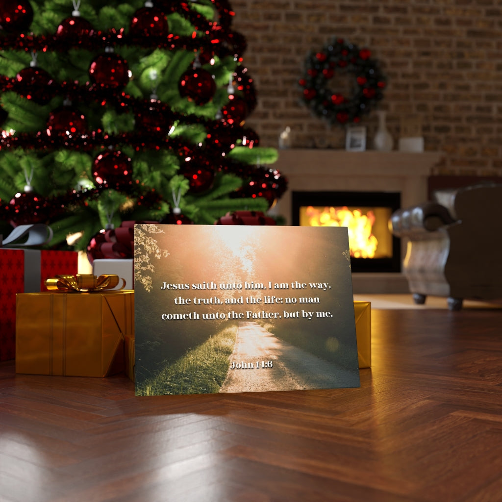 The Truth And The Life John 14:6 Bible Verse Canvas Christian Wall Art Ready to Hang Unframed-Express Your Love Gifts
