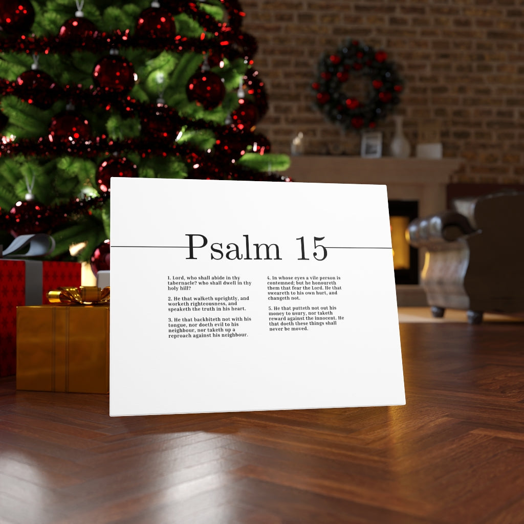 The Truth In His Heart Psalm 15 Bible Verse Canvas Christian Wall Art Ready to Hang Unframed-Express Your Love Gifts