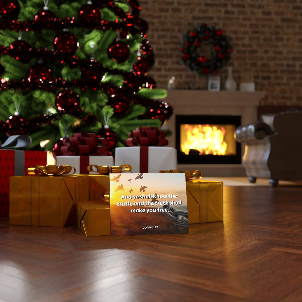 The Truth John 8:32 Bible Verse Canvas Christian Wall Art Ready to Hang Unframed-Express Your Love Gifts