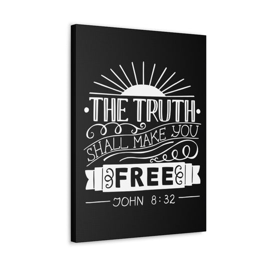 Scripture Walls The Truth Shall Make You Free John 8:32 Christian Wall Art Bible Verse Print Ready To Hang Unframed-Express Your Love Gifts