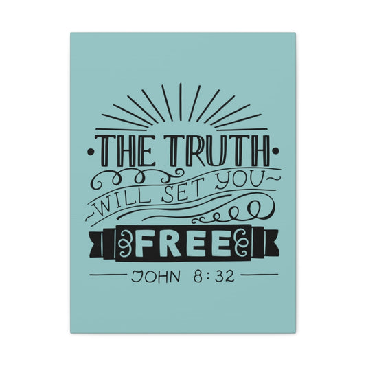 Scripture Walls The Truth Will Set You Free John 8:32 Christian Wall Art Bible Verse Print Ready To Hang Unframed-Express Your Love Gifts