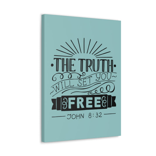 Scripture Walls The Truth Will Set You Free John 8:32 Christian Wall Art Bible Verse Print Ready To Hang Unframed-Express Your Love Gifts