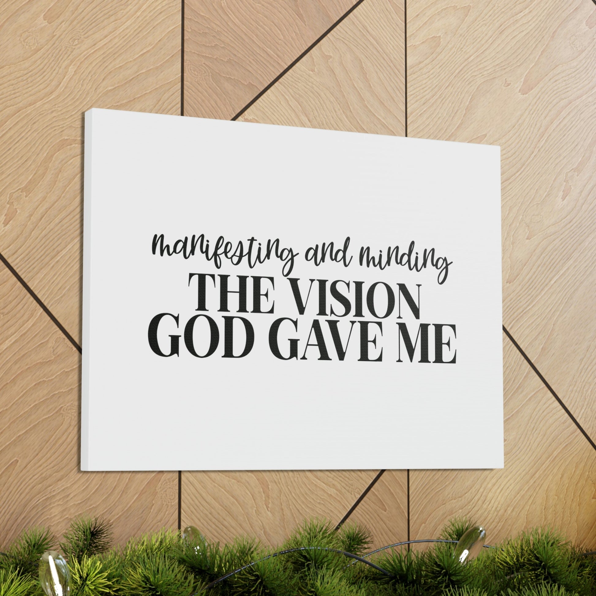 The Vision God Gave Me Joel 2:28 Christian Wall Art Bible Verse Print Ready to Hang Unframed-Express Your Love Gifts