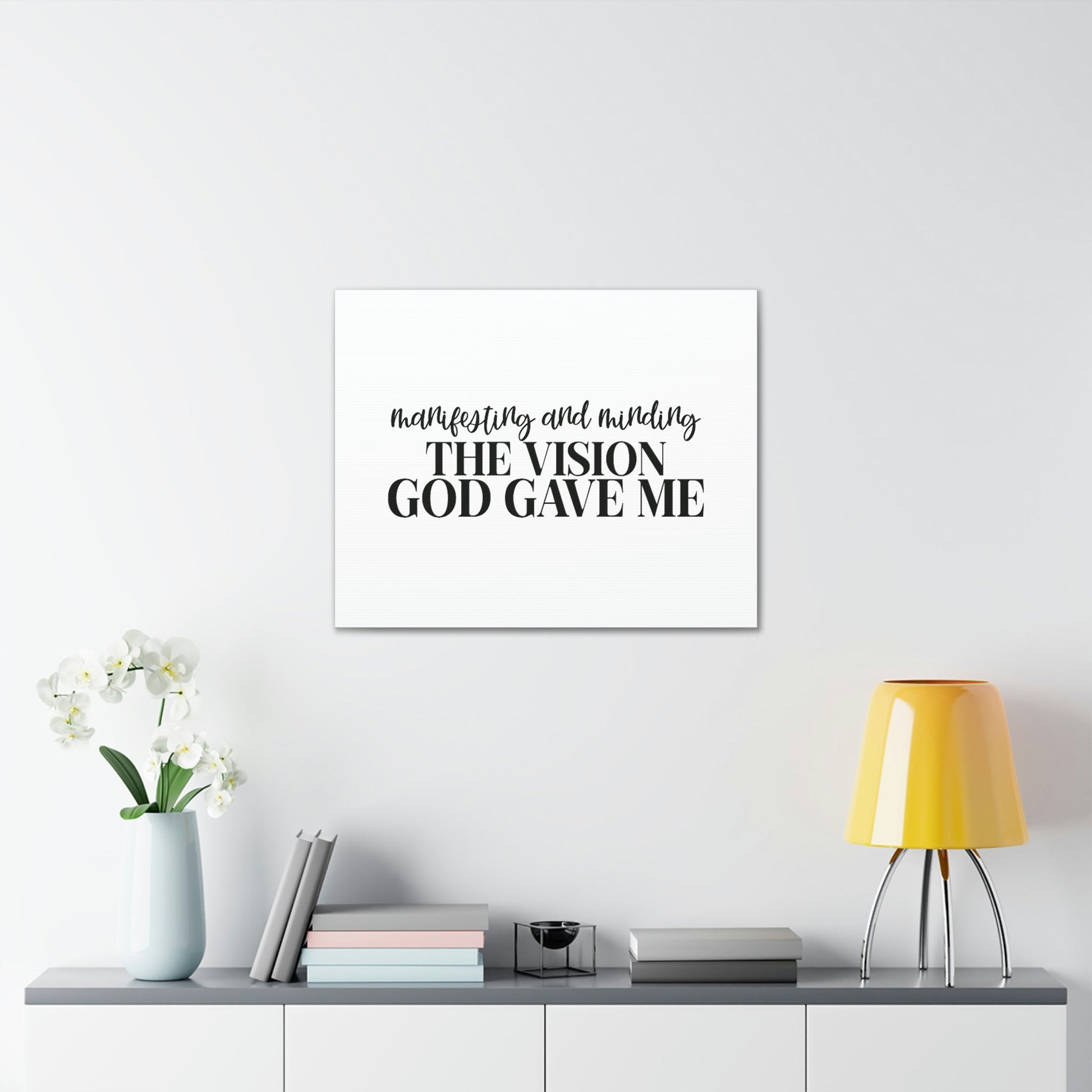The Vision God Gave Me Joel 2:28 Christian Wall Art Bible Verse Print Ready to Hang Unframed-Express Your Love Gifts