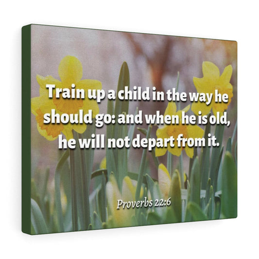 The Way He Should Go Proverbs 2:26 Bible Verse Canvas Christian Wall Art Ready to Hang Unframed-Express Your Love Gifts