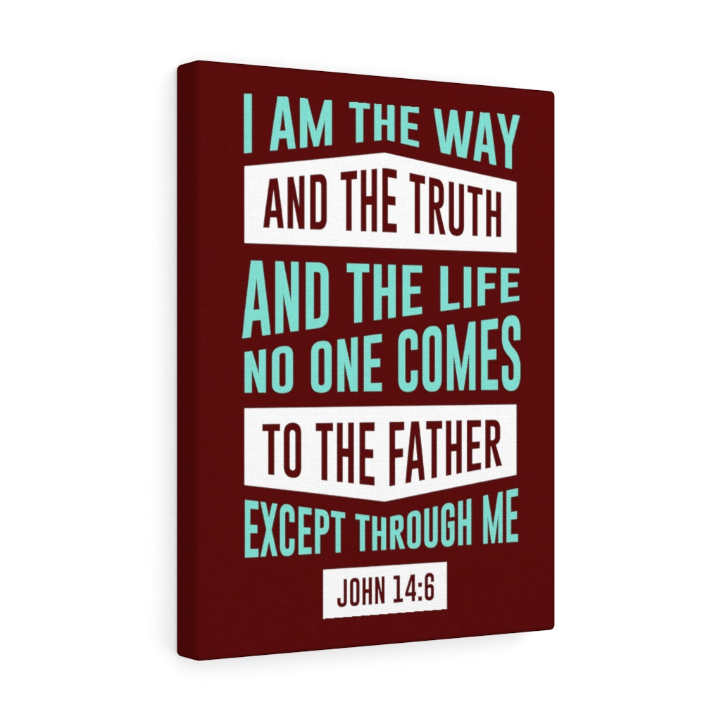 Scripture Walls The Way John 14:6 Bible Verse Canvas Christian Wall Art Ready to Hang Unframed-Express Your Love Gifts