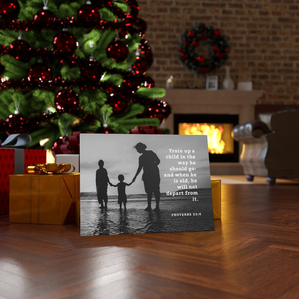 The Way Proverbs 22:6 Bible Verse Canvas Christian Wall Art Ready to Hang Unframed-Express Your Love Gifts