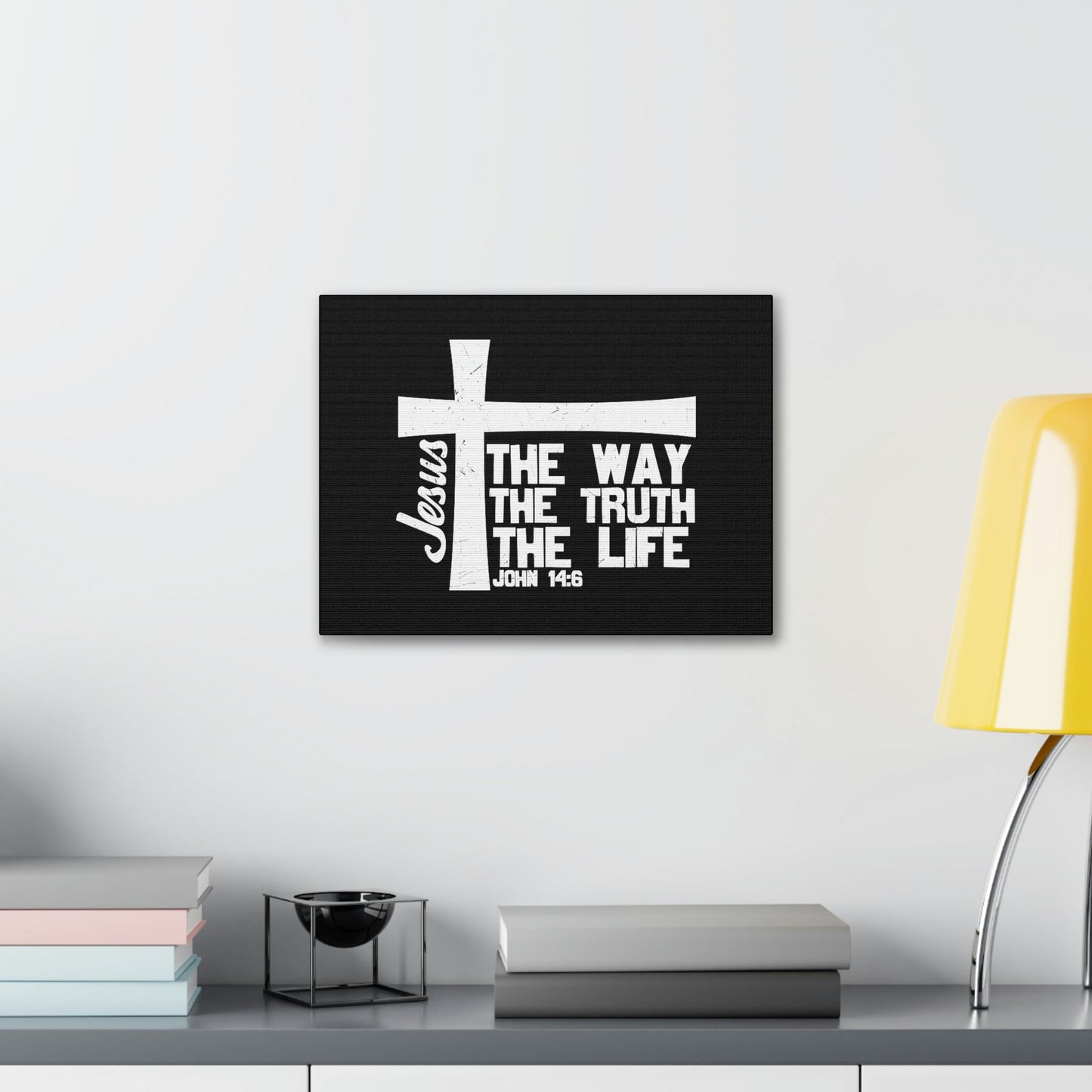 The Way, The Truth, The Life John 14:6 Christian Wall Art Bible Verse Print Ready to Hang Unframed-Express Your Love Gifts