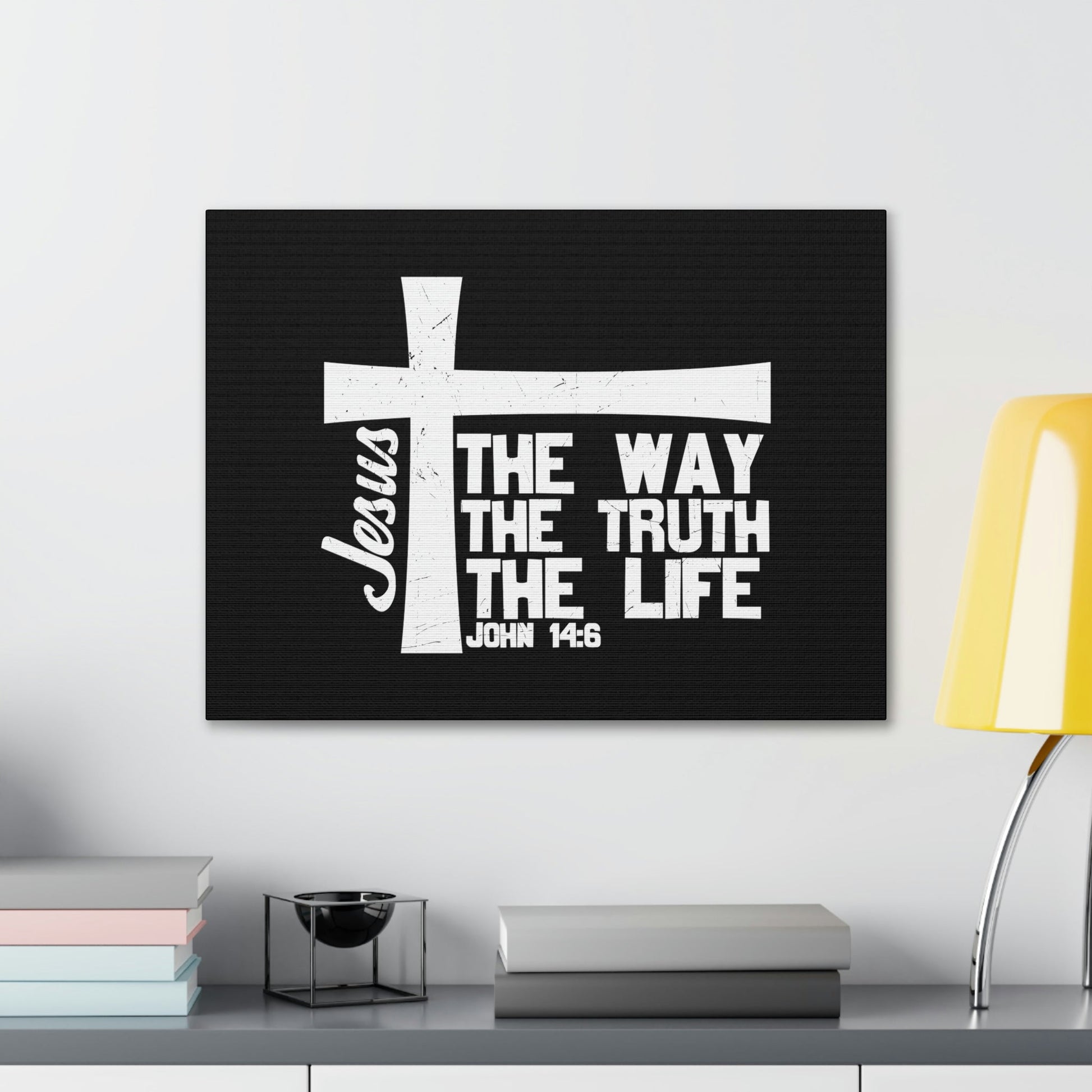 The Way, The Truth, The Life John 14:6 Christian Wall Art Bible Verse Print Ready to Hang Unframed-Express Your Love Gifts