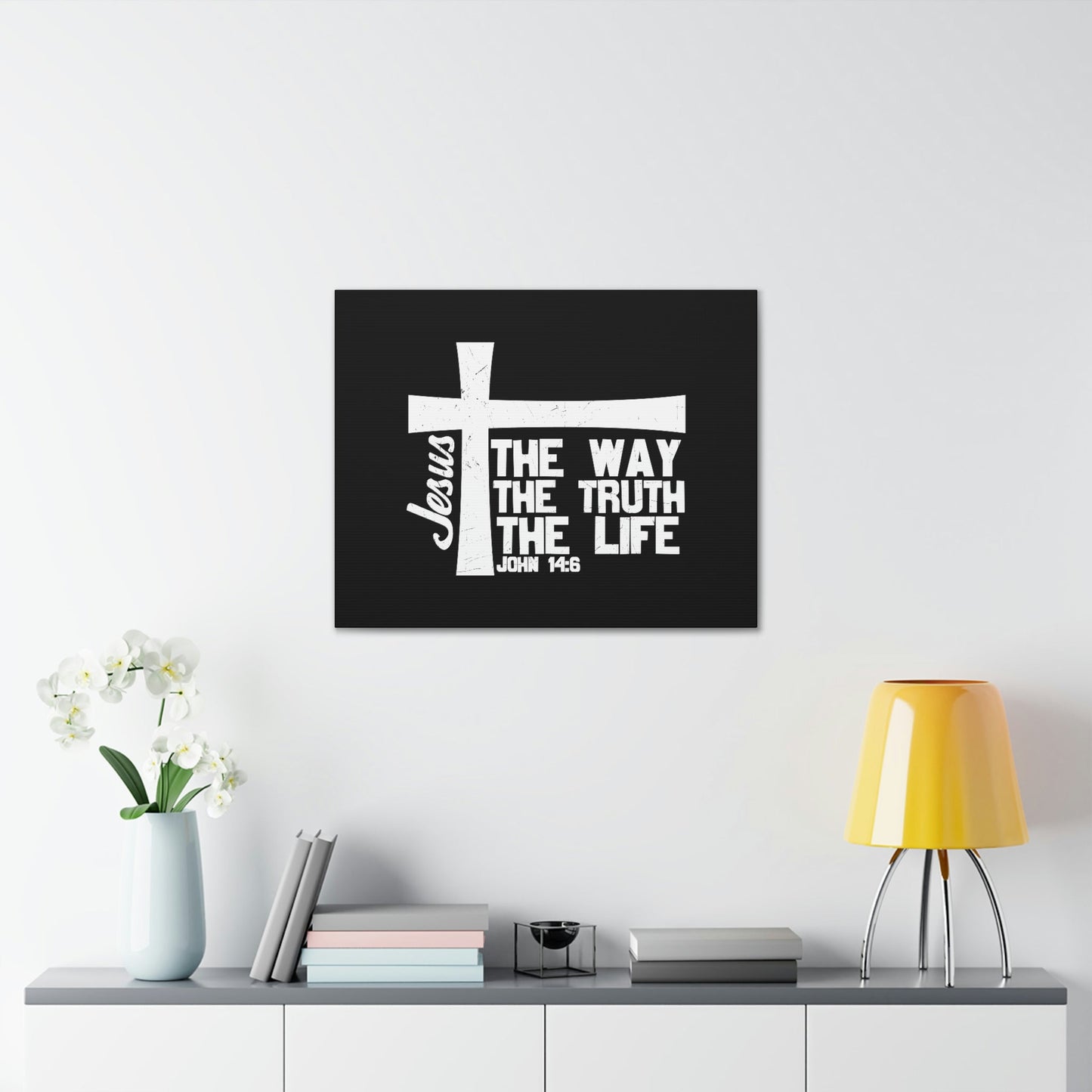The Way, The Truth, The Life John 14:6 Christian Wall Art Bible Verse Print Ready to Hang Unframed-Express Your Love Gifts