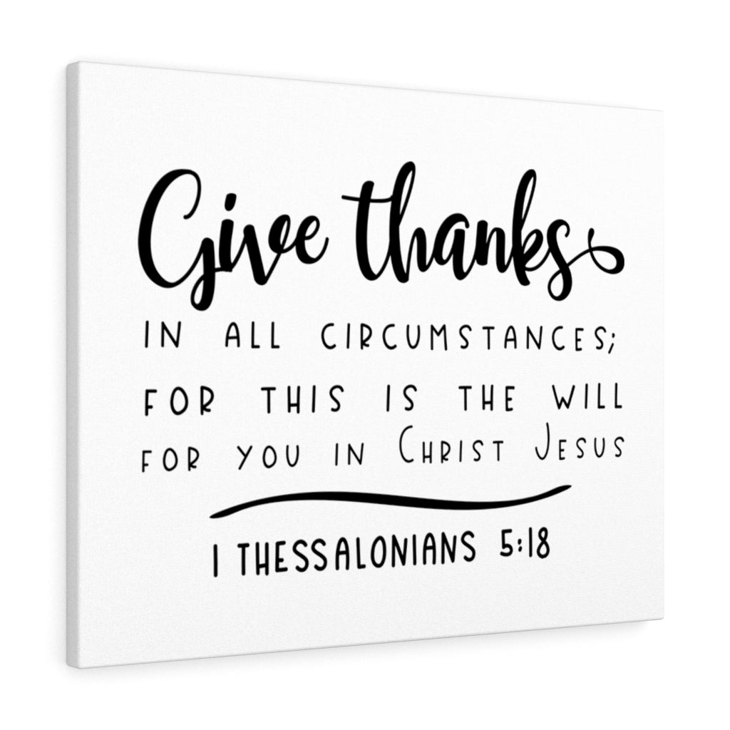 The Will 1 Thessalonians 5:18 Bible Verse Canvas Christian Wall Art Ready to Hang Unframed-Express Your Love Gifts
