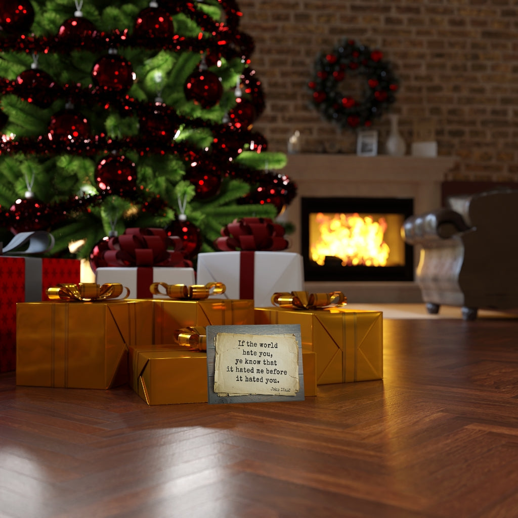 The World John 15:18 Bible Verse Canvas Christian Wall Art Ready to Hang Unframed-Express Your Love Gifts