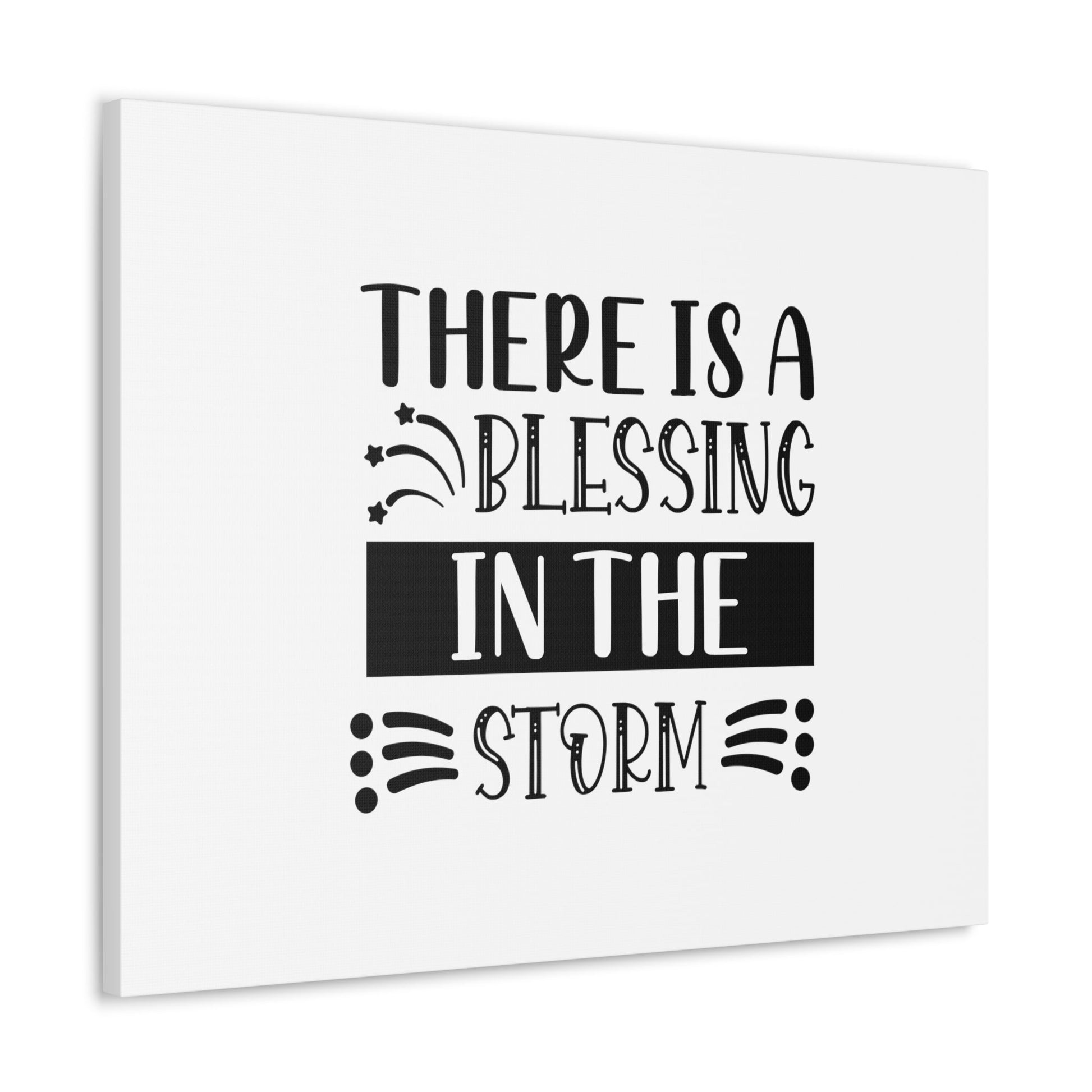 There Is A Blessing In The Storm Isaiah 4:6 Christian Wall Art Bible Verse Print Ready to Hang Unframed-Express Your Love Gifts