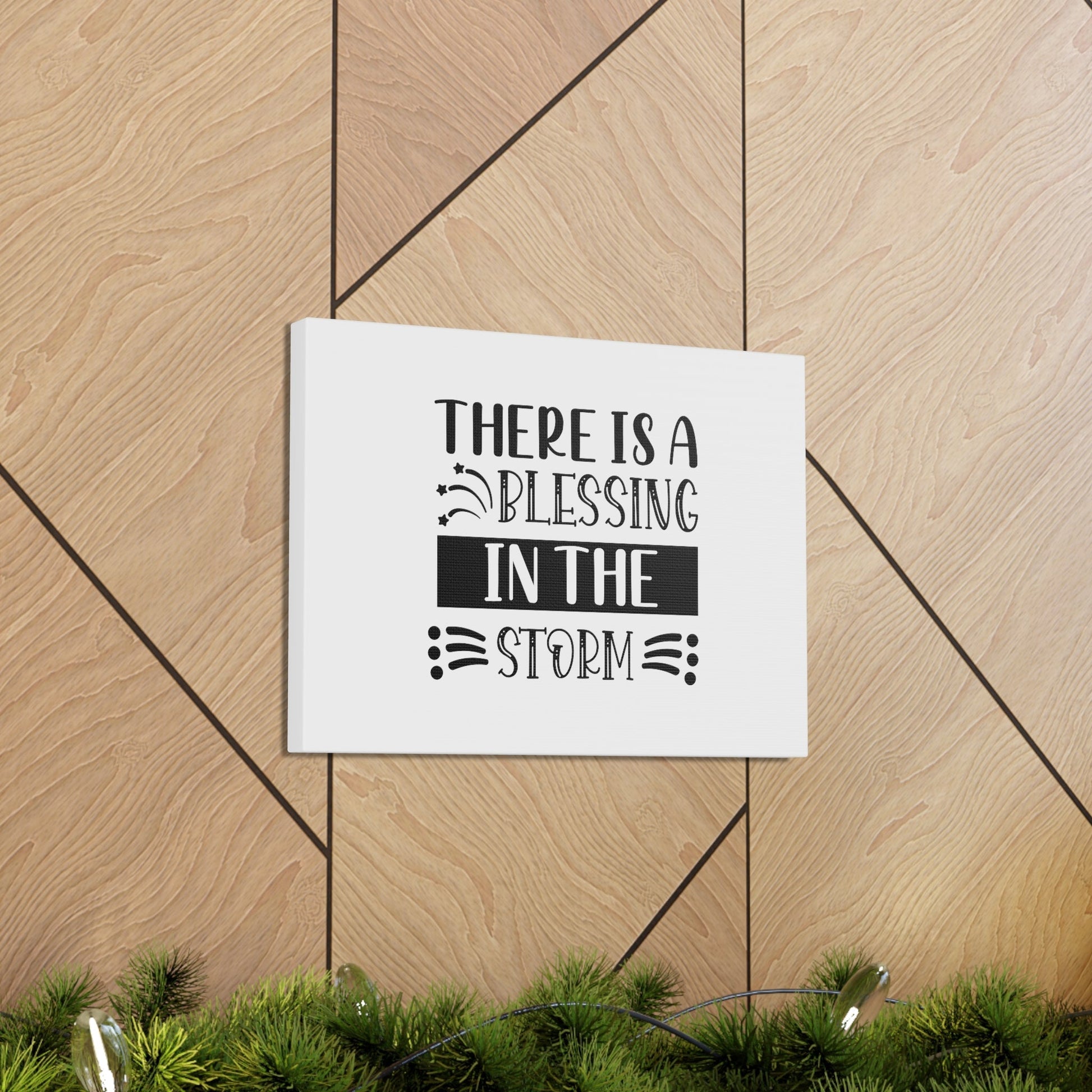There Is A Blessing In The Storm Isaiah 4:6 Christian Wall Art Bible Verse Print Ready to Hang Unframed-Express Your Love Gifts