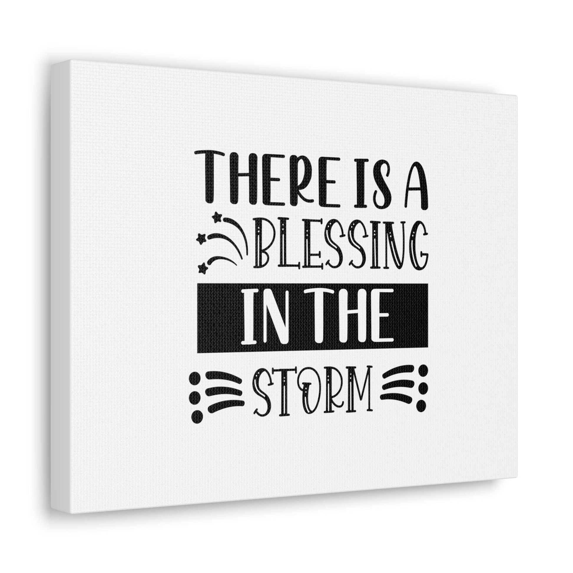 There Is A Blessing In The Storm Isaiah 4:6 Christian Wall Art Bible Verse Print Ready to Hang Unframed-Express Your Love Gifts