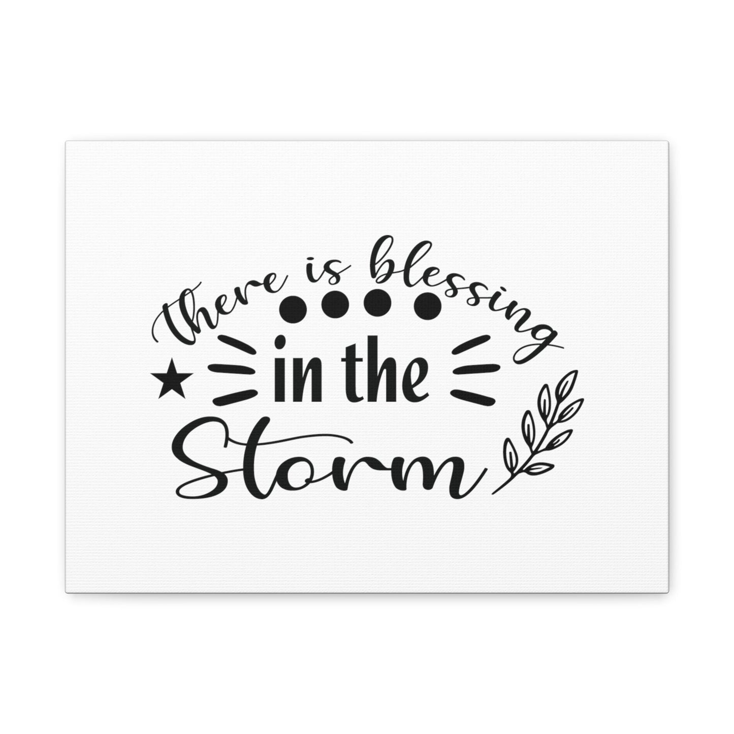 There Is Blessing In The Storm Ephesians 5:20 Christian Wall Art Bible Verse Print Ready to Hang Unframed-Express Your Love Gifts