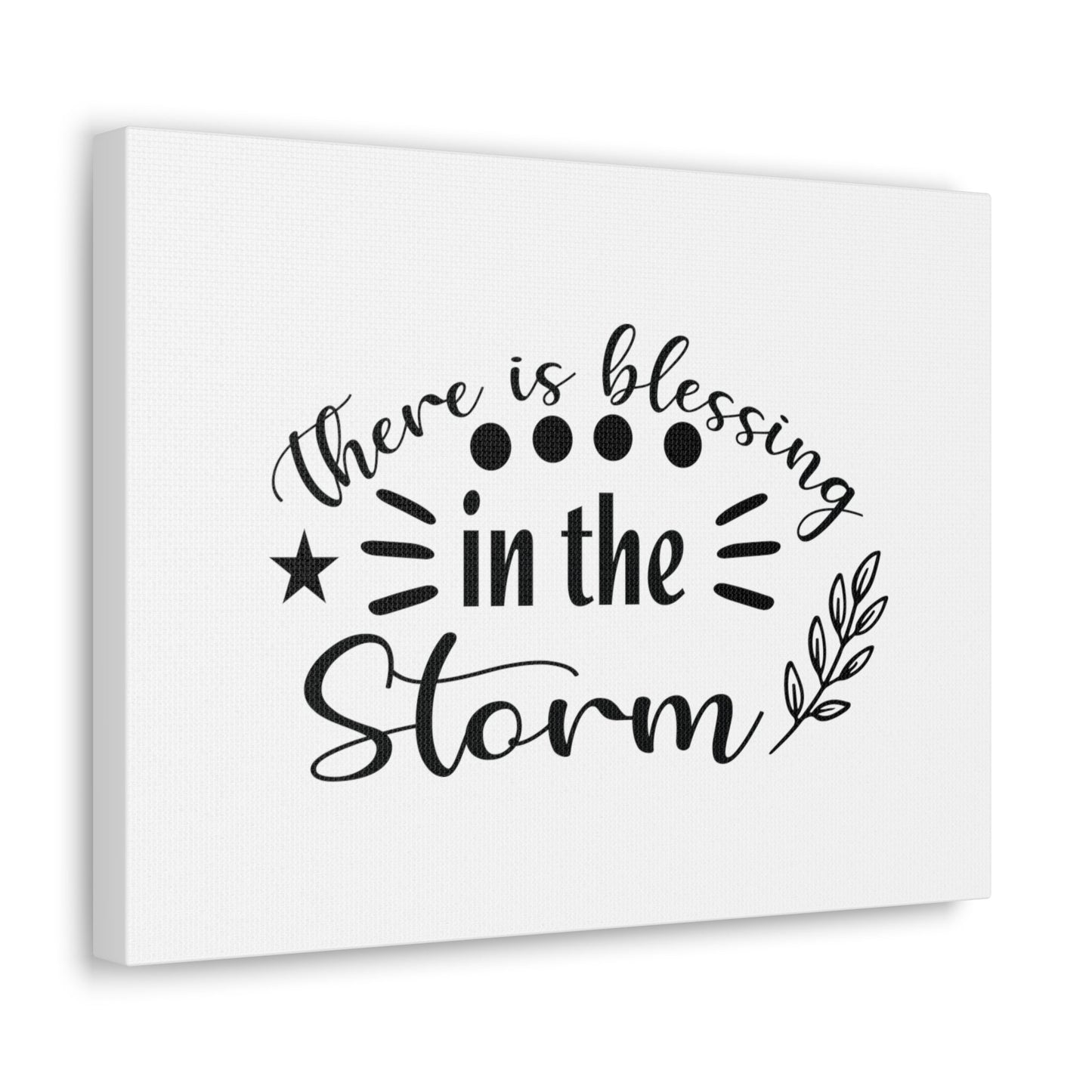 There Is Blessing In The Storm Ephesians 5:20 Christian Wall Art Bible Verse Print Ready to Hang Unframed-Express Your Love Gifts