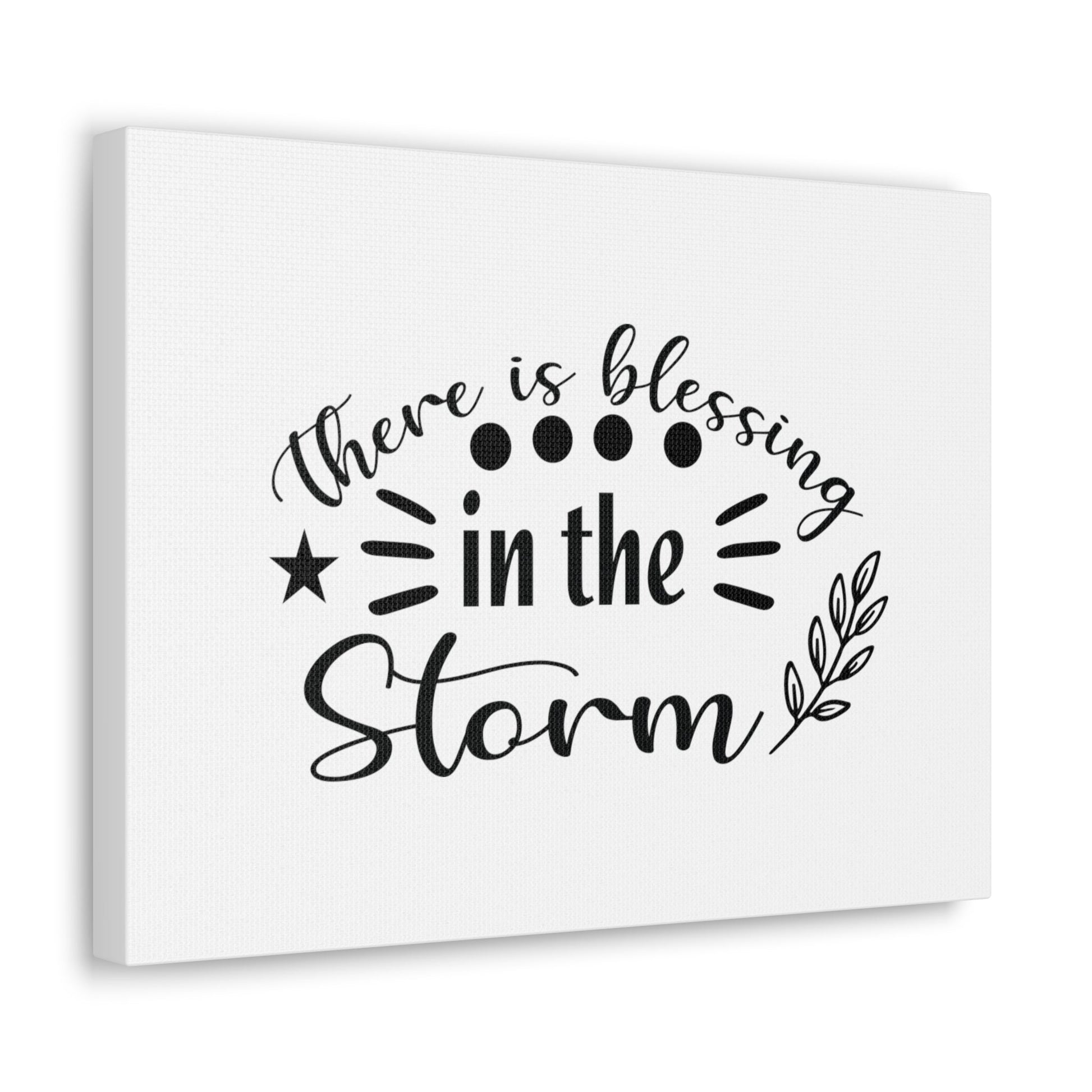 There Is Blessing In The Storm Ephesians 5:20 Christian Wall Art Bible Verse Print Ready to Hang Unframed-Express Your Love Gifts