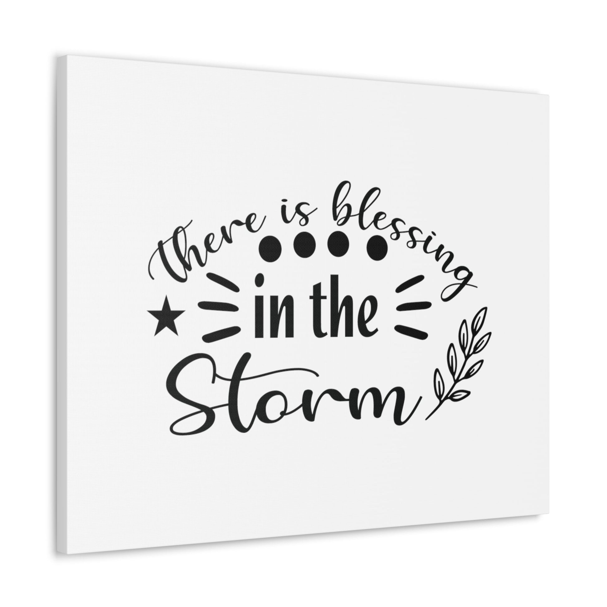 There Is Blessing In The Storm Ephesians 5:20 Christian Wall Art Bible Verse Print Ready to Hang Unframed-Express Your Love Gifts