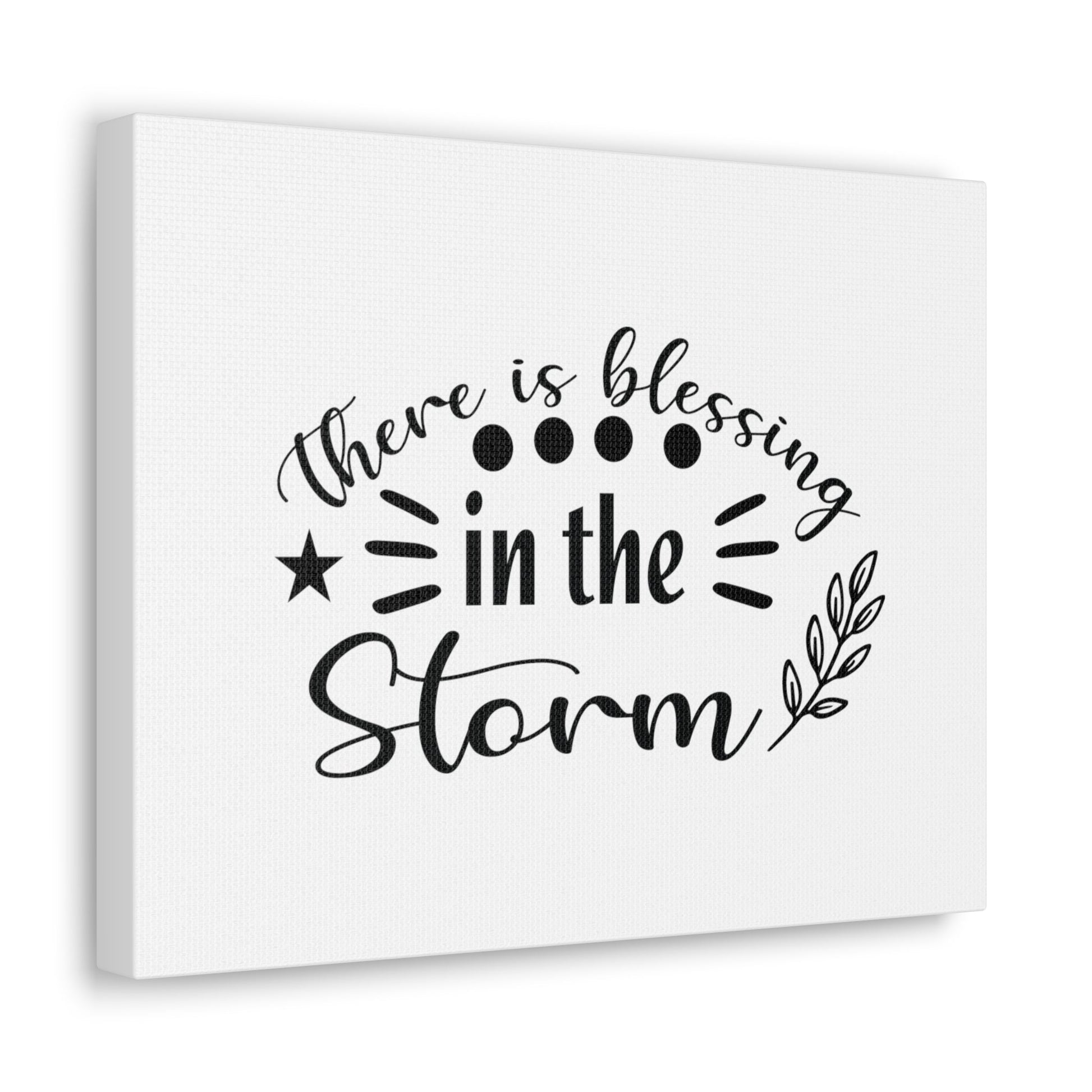 There Is Blessing In The Storm Ephesians 5:20 Christian Wall Art Bible Verse Print Ready to Hang Unframed-Express Your Love Gifts
