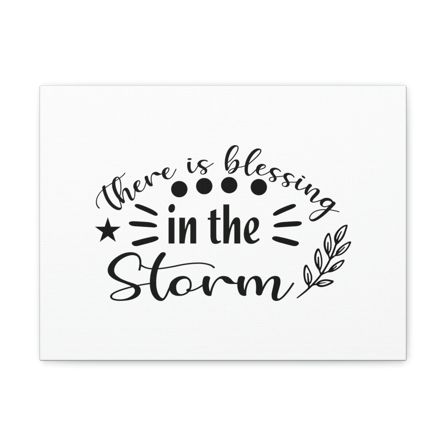 There Is Blessing In The Storm Isaiah 43:2 Christian Wall Art Bible Verse Print Ready to Hang Unframed-Express Your Love Gifts