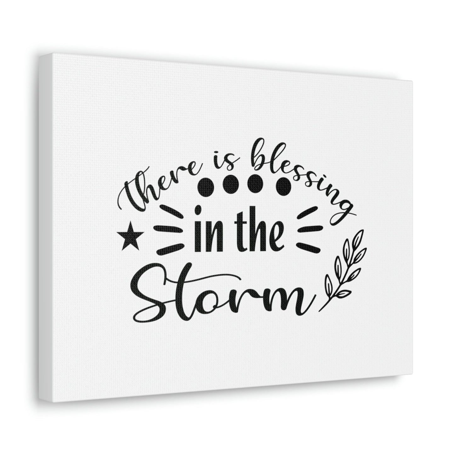 There Is Blessing In The Storm Isaiah 43:2 Christian Wall Art Bible Verse Print Ready to Hang Unframed-Express Your Love Gifts