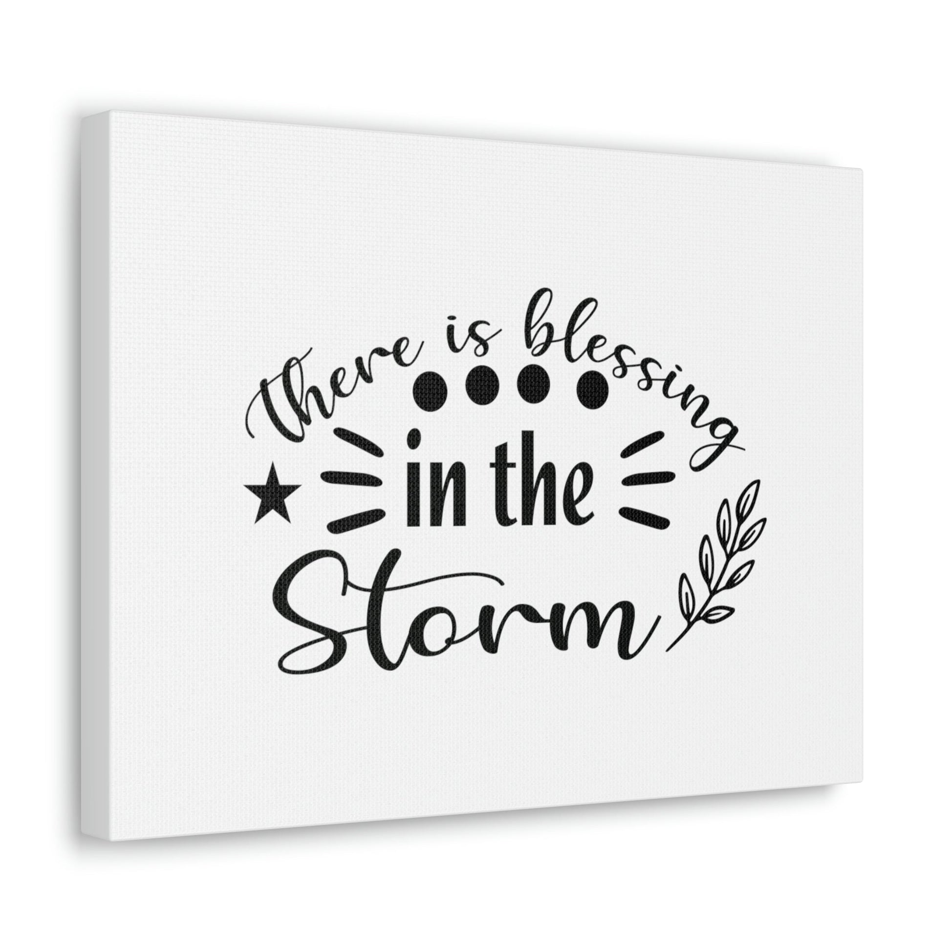 There Is Blessing In The Storm Isaiah 43:2 Christian Wall Art Bible Verse Print Ready to Hang Unframed-Express Your Love Gifts