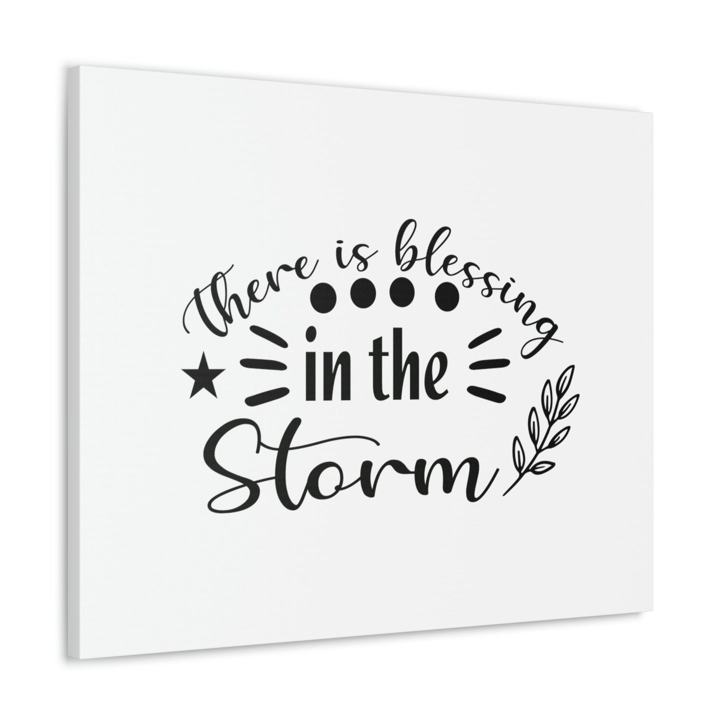 There Is Blessing In The Storm Isaiah 43:2 Christian Wall Art Bible Verse Print Ready to Hang Unframed-Express Your Love Gifts