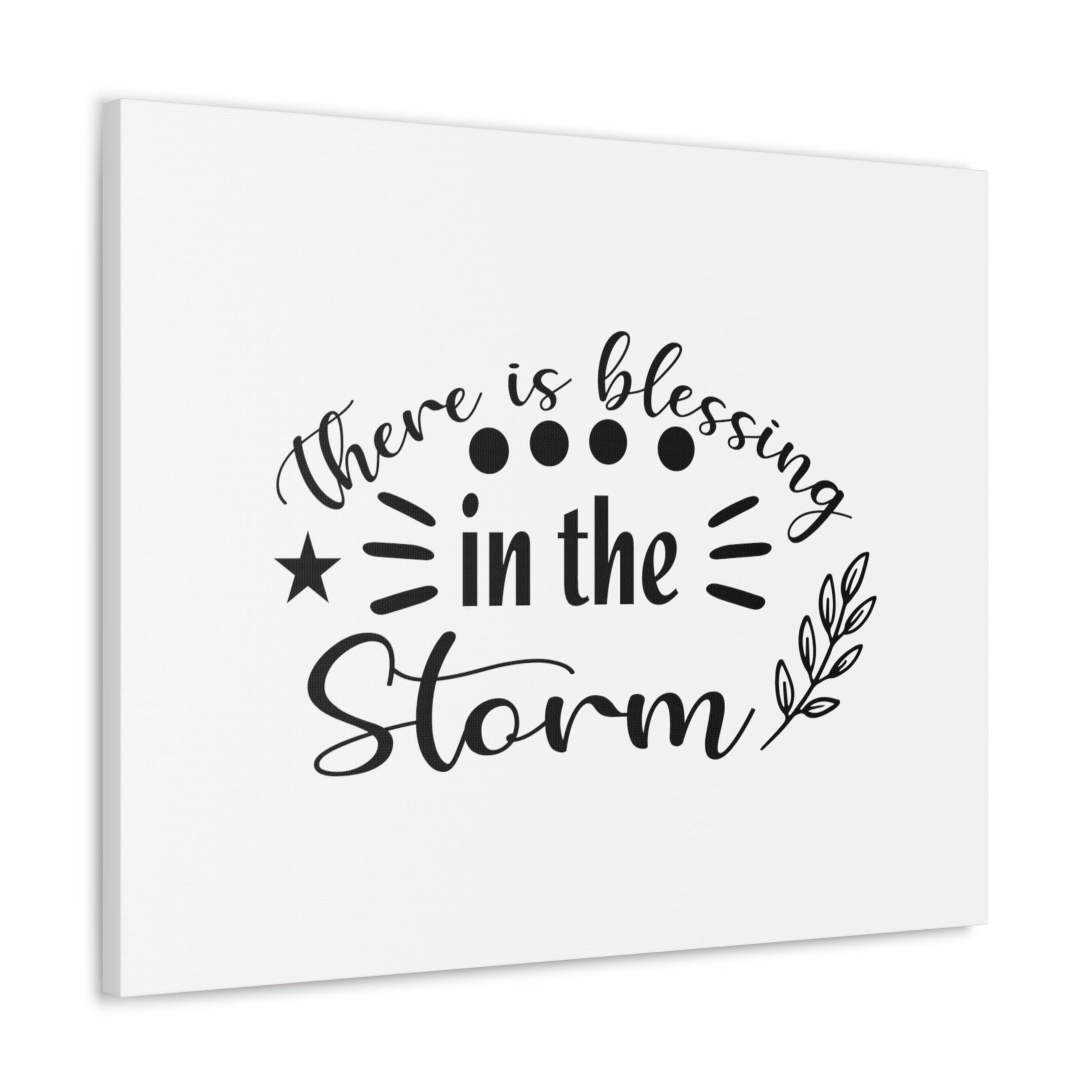 There Is Blessing In The Storm Isaiah 43:2 Christian Wall Art Bible Verse Print Ready to Hang Unframed-Express Your Love Gifts