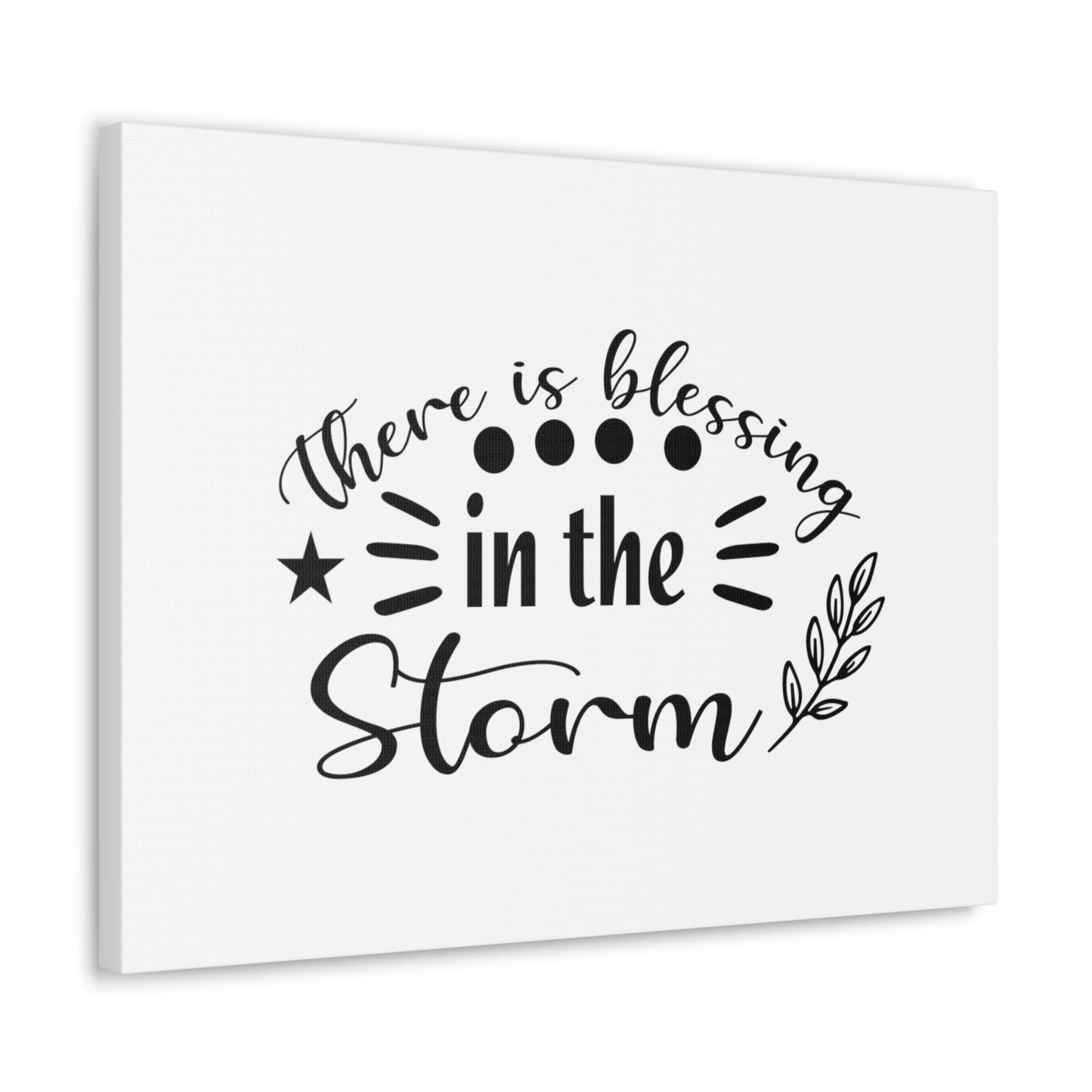 There Is Blessing In The Storm Isaiah 43:2 Christian Wall Art Bible Verse Print Ready to Hang Unframed-Express Your Love Gifts