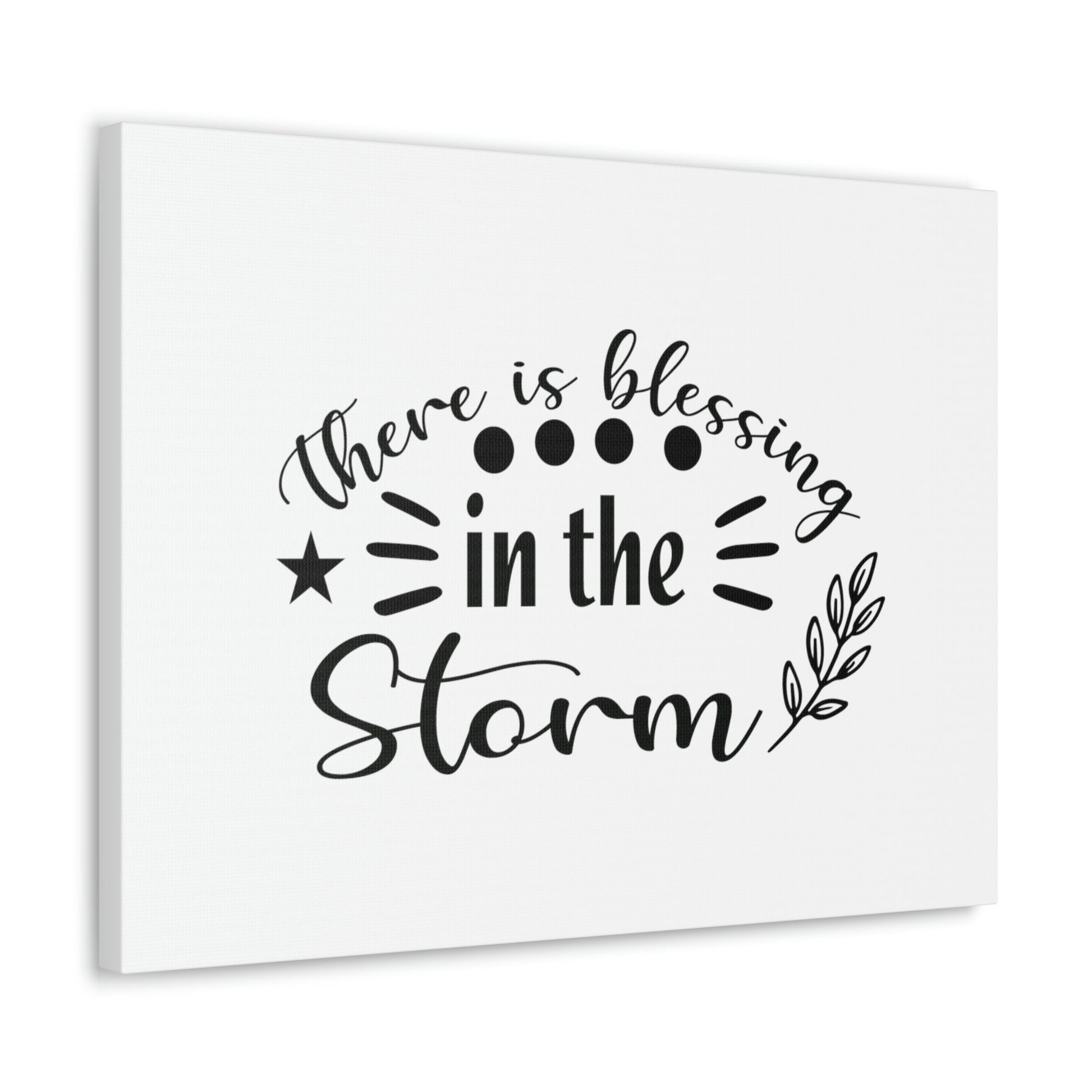 There Is Blessing In The Storm Isaiah 43:2 Christian Wall Art Bible Verse Print Ready to Hang Unframed-Express Your Love Gifts