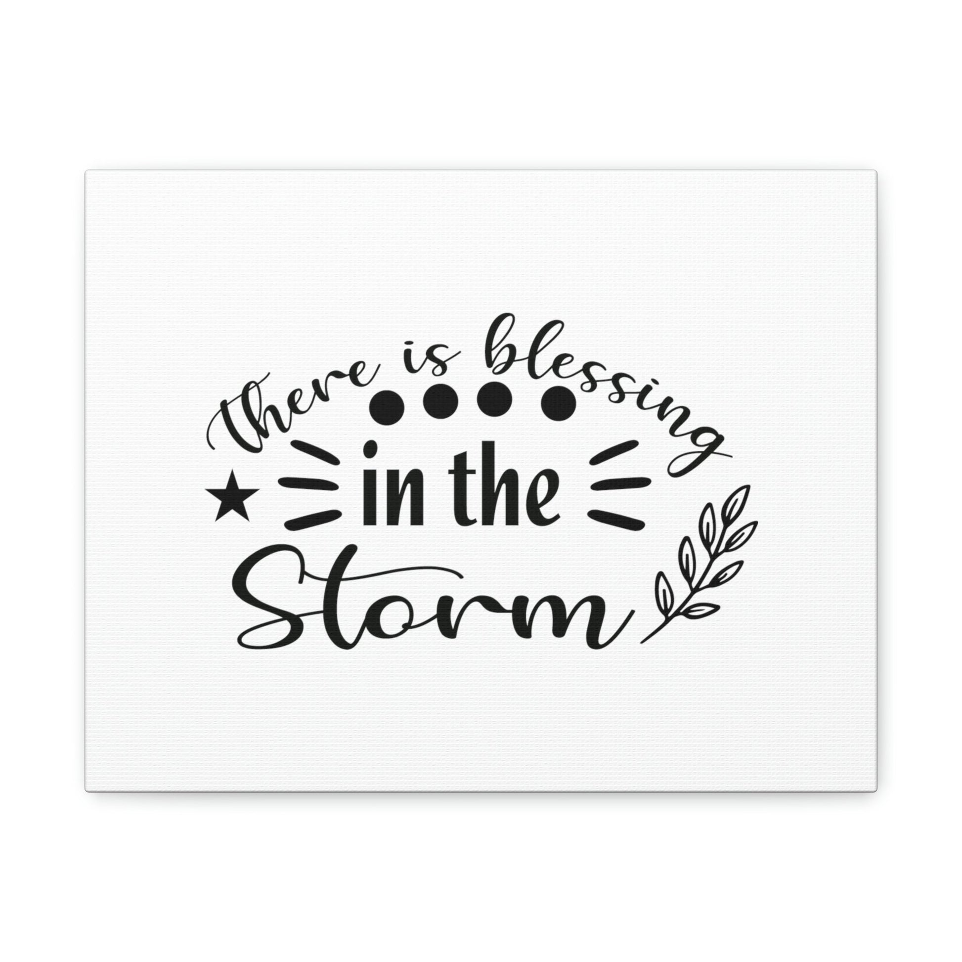 There Is Blessing In The Storm Isaiah 43:2 Christian Wall Art Bible Verse Print Ready to Hang Unframed-Express Your Love Gifts