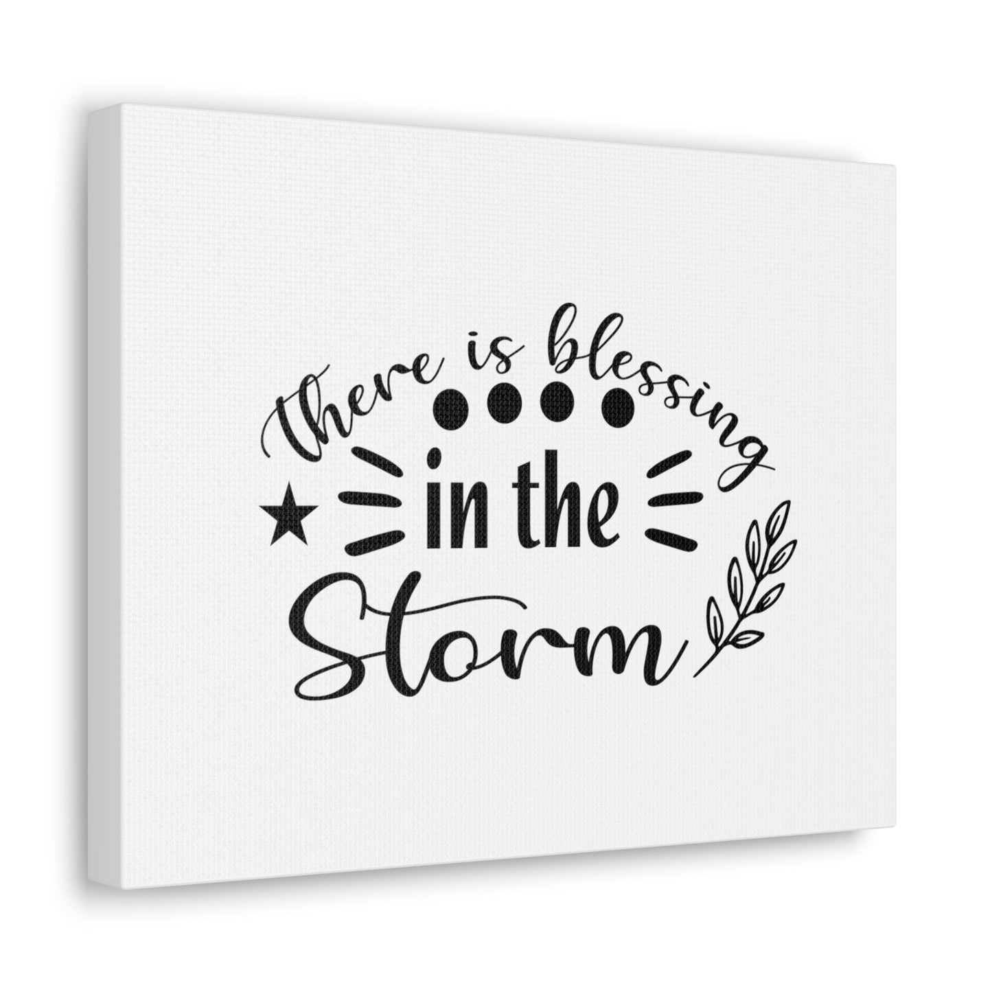 There Is Blessing In The Storm Isaiah 43:2 Christian Wall Art Bible Verse Print Ready to Hang Unframed-Express Your Love Gifts