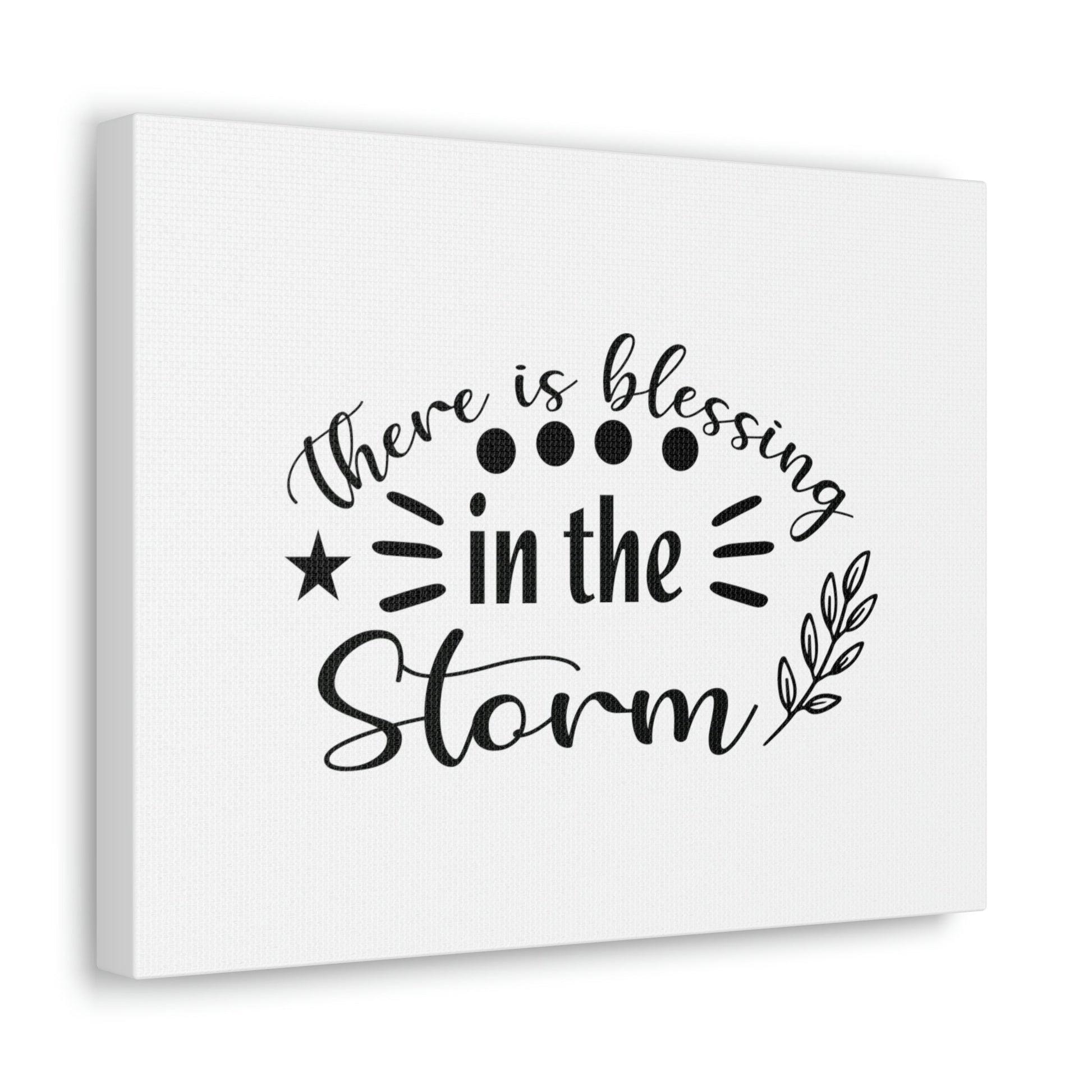 There Is Blessing In The Storm Isaiah 43:2 Christian Wall Art Bible Verse Print Ready to Hang Unframed-Express Your Love Gifts
