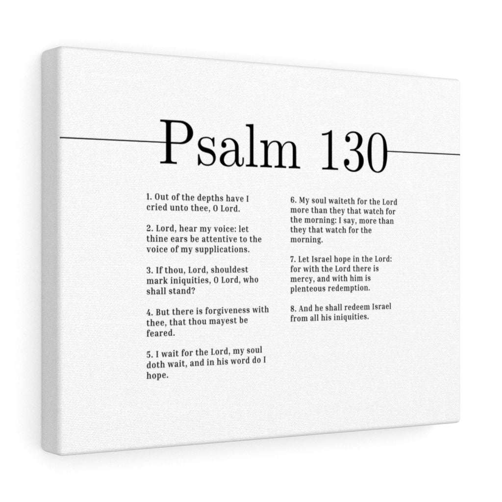 There Is Forgiveness Psalm 130 Bible Verse Canvas Christian Wall Art Ready to Hang Unframed-Express Your Love Gifts