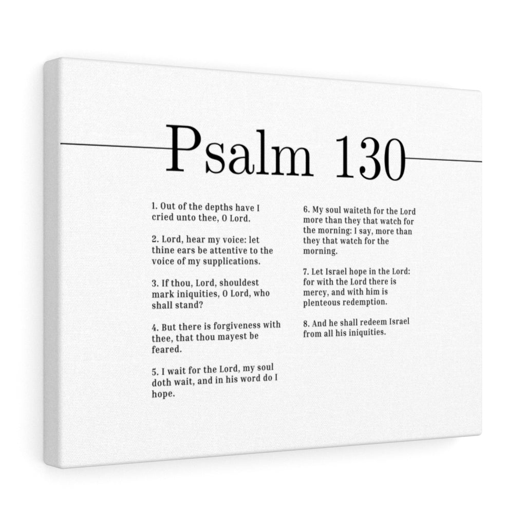 There Is Forgiveness Psalm 130 Bible Verse Canvas Christian Wall Art Ready to Hang Unframed-Express Your Love Gifts