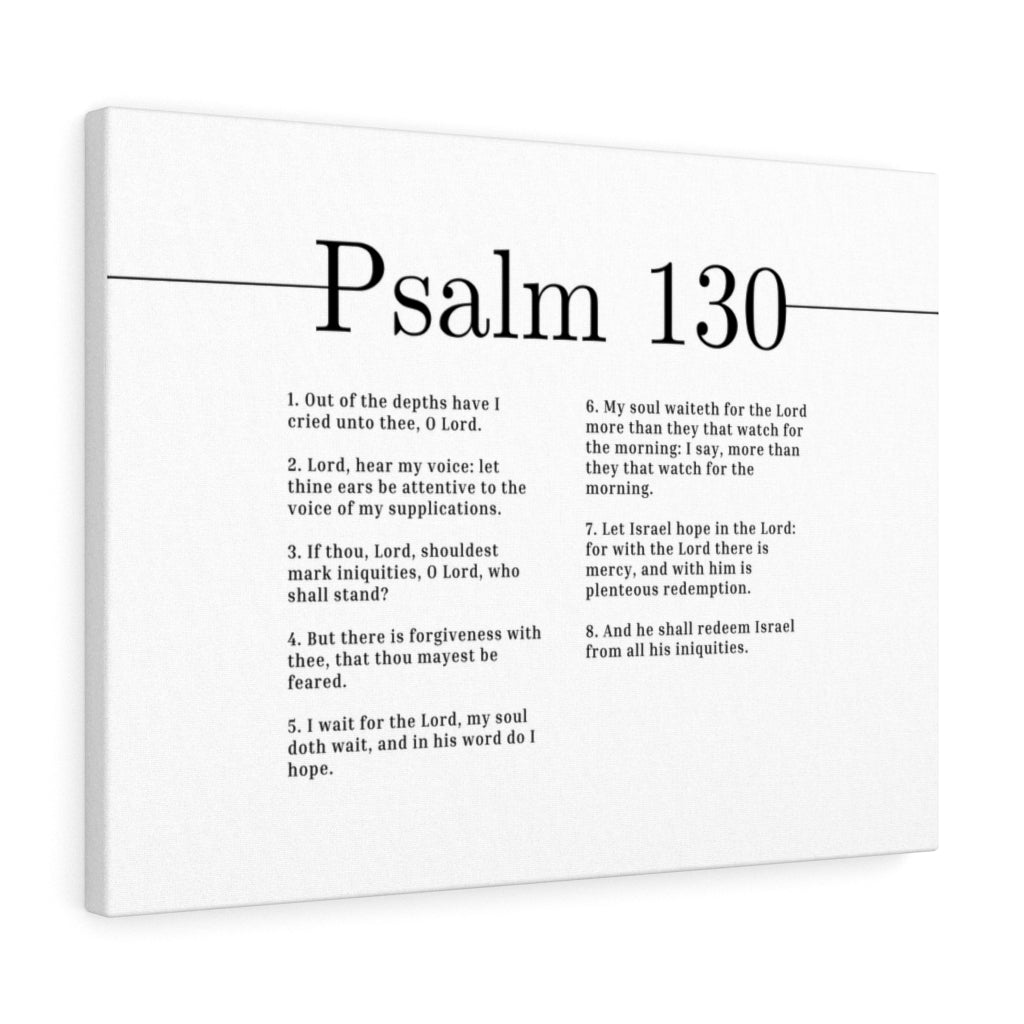 There Is Forgiveness Psalm 130 Bible Verse Canvas Christian Wall Art Ready to Hang Unframed-Express Your Love Gifts