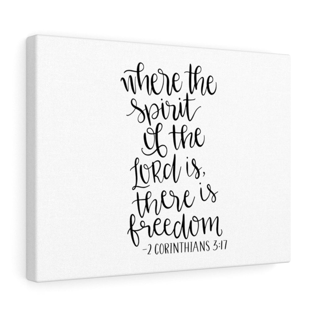 There Is Freedom 2 Corinthians 3:17 Bible Verse Canvas Christian Wall Art Ready to Hang Unframed-Express Your Love Gifts